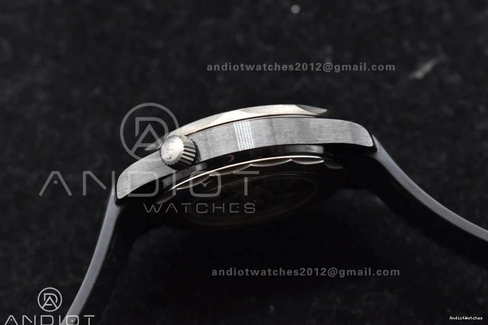 Rubber on Diver Black 1081 VSF Edition Dial Black 300M PVD Seamaster Best Strap A GoAnywhere 0915